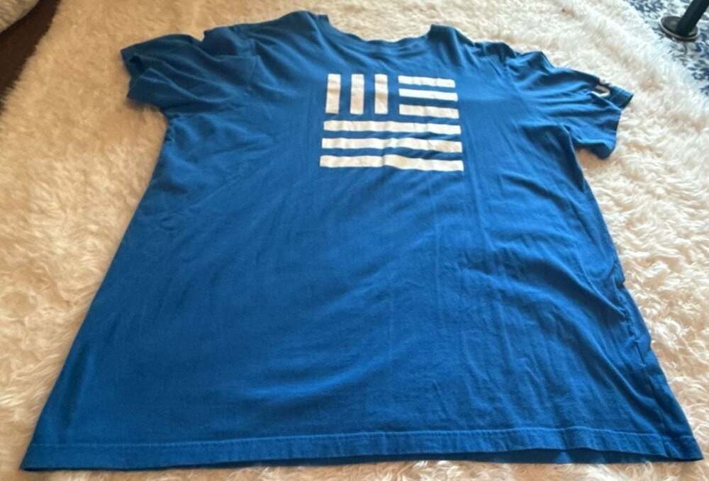 The North Face USA Flag Graphic T-Shirt Blue Men's Size XXL